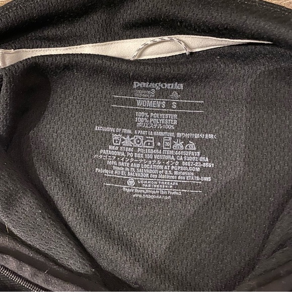 Black Patagonia Quarter Zip Base Layer Long Sleeve Capilene Top - Picture 4 of 8